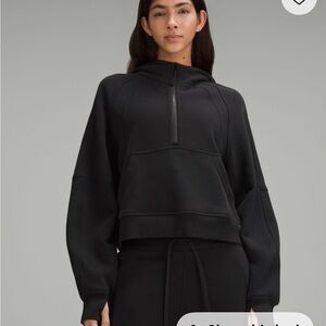 lululemon athletica Scuba Black Women's Half-Zip Hoodie